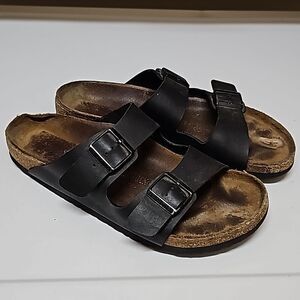MENS BIRKENSTOCK ARIZONA SOFT FOOTBED SANDALS 44‎